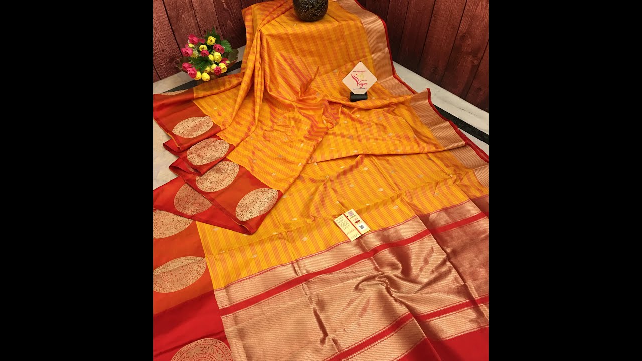 Turmeric Yellow Color Katan Bhabi Saree