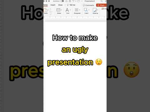 Tutorial: How (not) to make a PowerPoint Presentation look good.🧐 #powerpoint #design #funny