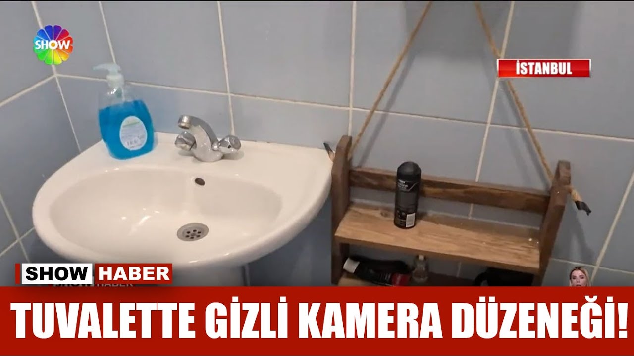 Tuvalette gizli kamera düzeneği!