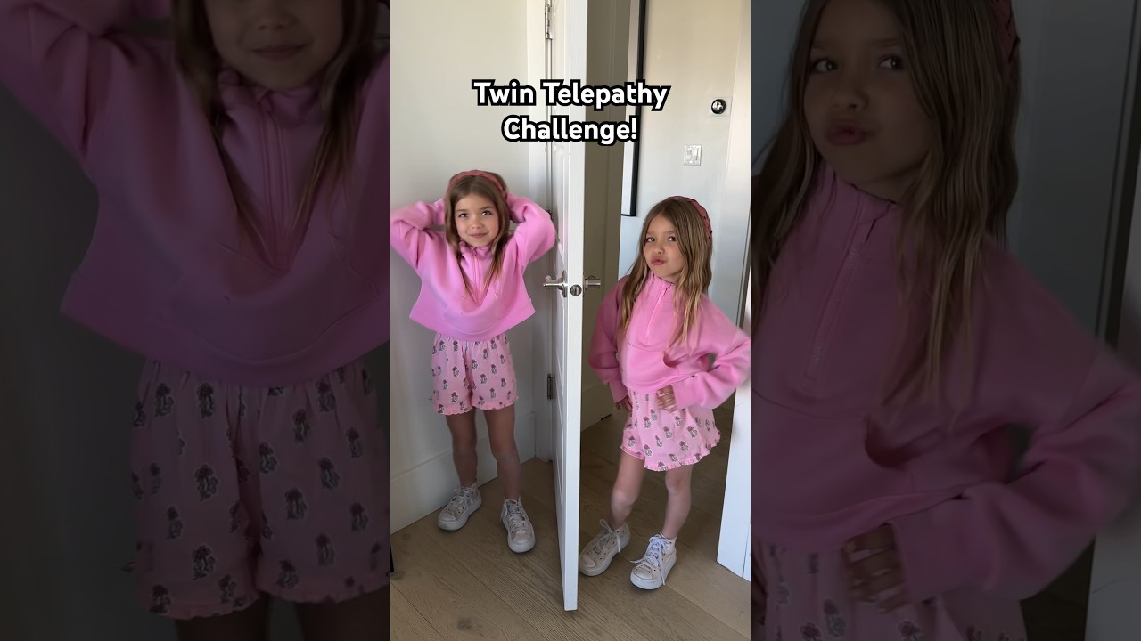 Twin Telepathy Challenge! #shorts