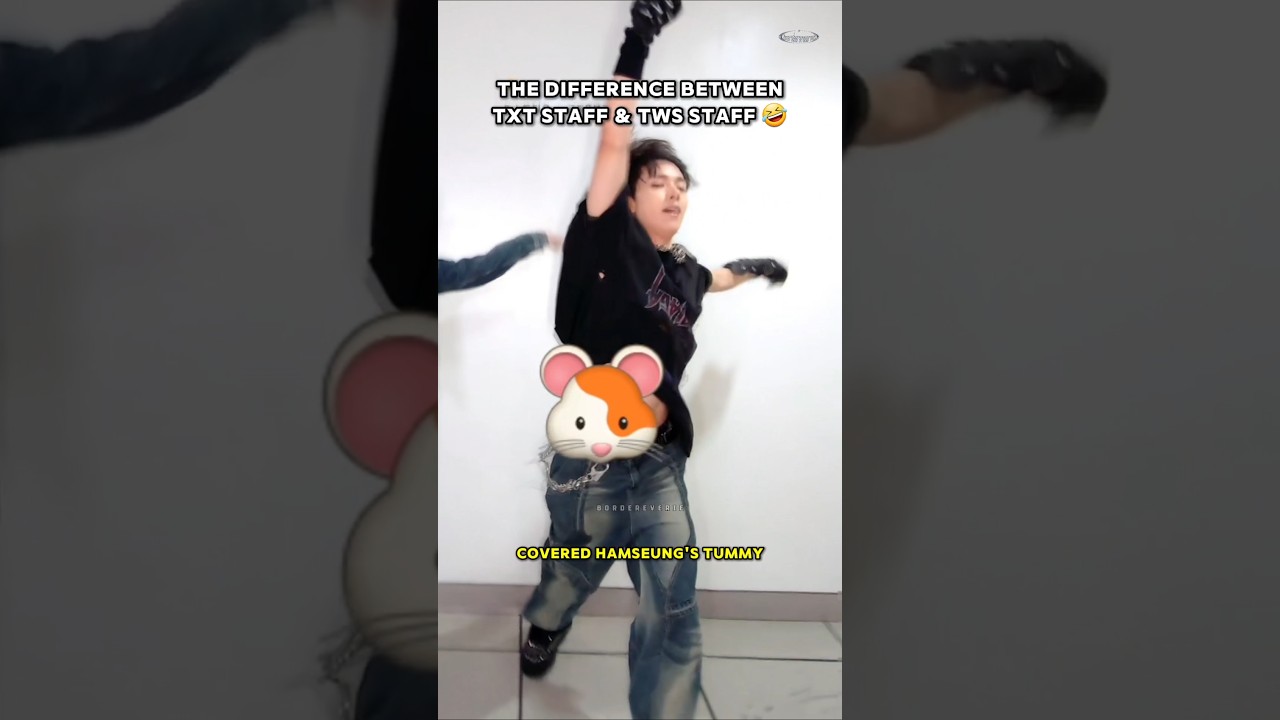 TXT staff covered Heeseung tummy meanwhile TWS staff just let Sunoo be 🤣 #enhypen #heeseung #sunoo