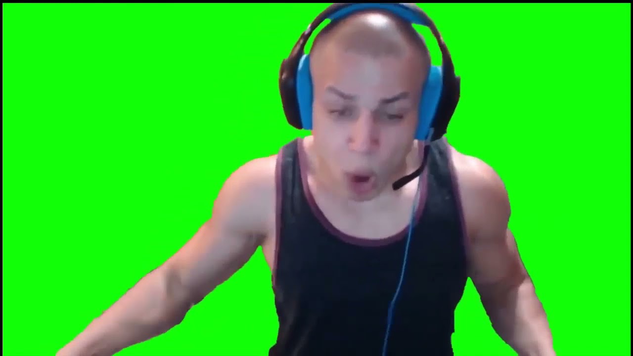 Tyler1 Screaming Green Screen Meme