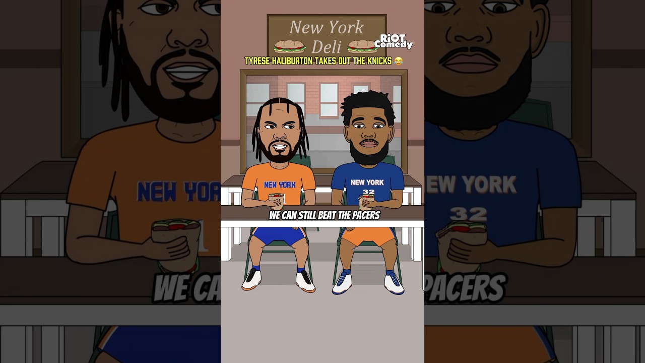 Tyrese Haliburton Blows Up The Knicks 😂 Knicks Vs Pacers #nba #nbaplayoffs #pacers #knicks
