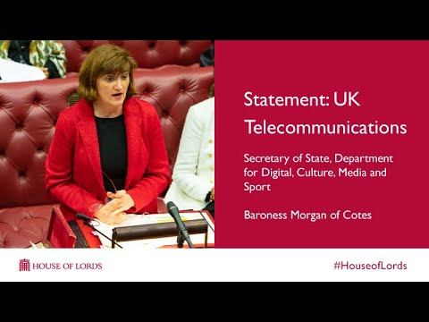 UK Telecommunications | Statement DCMS | House of Lords