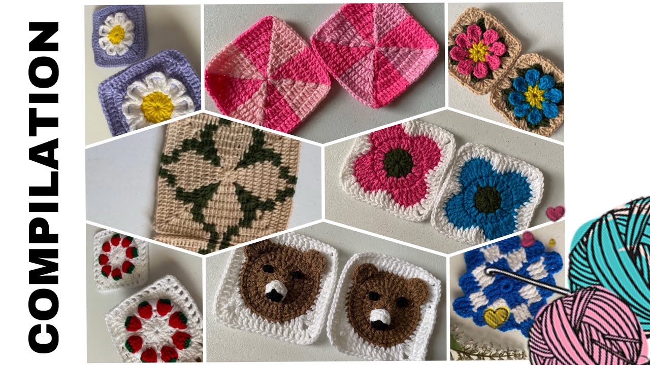 ULTIMATE CROCHET GRANNY SQUARE COMPILATION