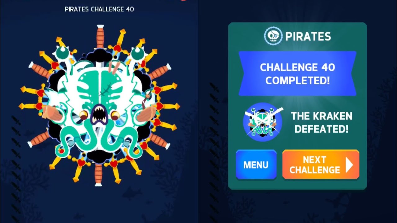 Ultimate Kraken - Knife Hit Challenge 40 (Pirates)