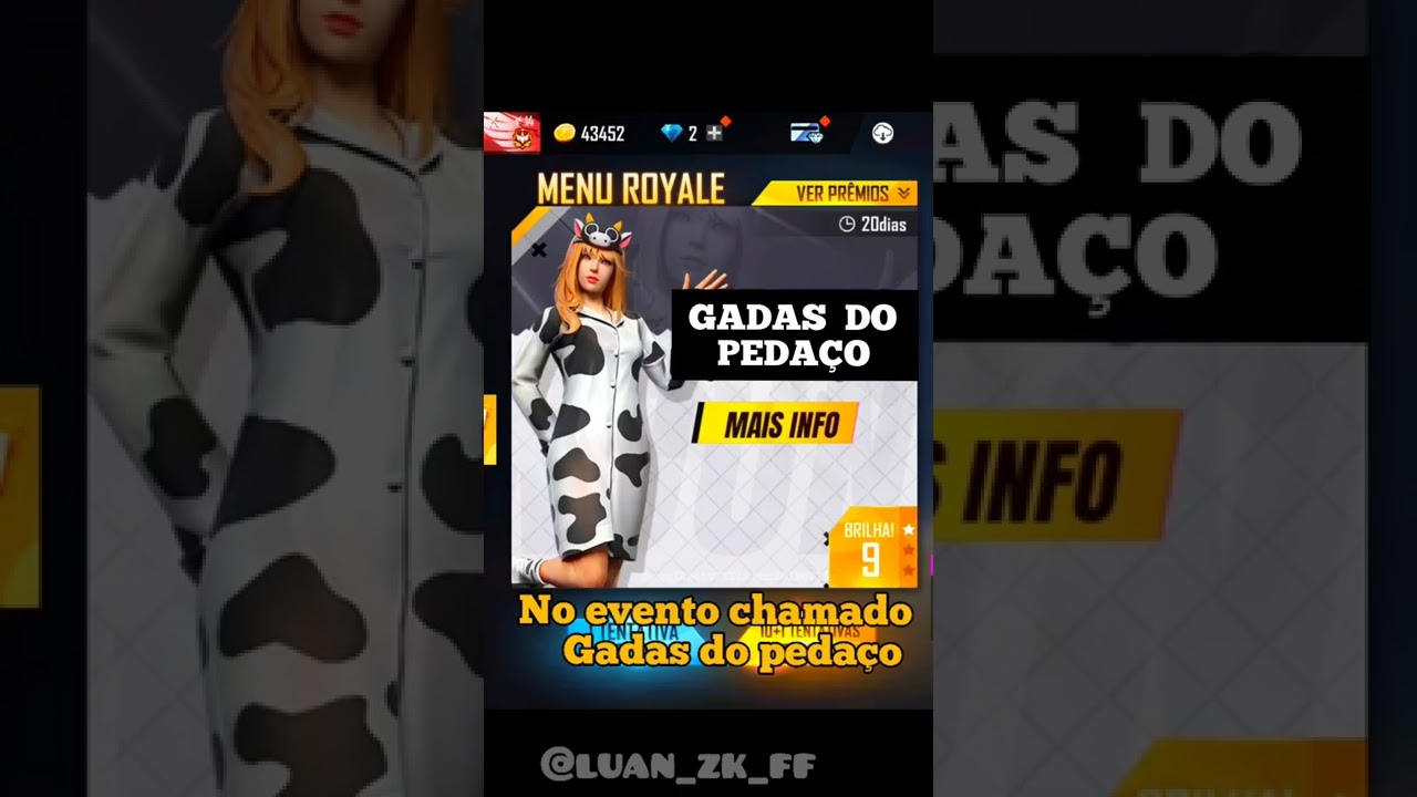 UMAS DAS ROUPAS MAIS RARA DO FREEFIRE part 14 #freefire #shorts