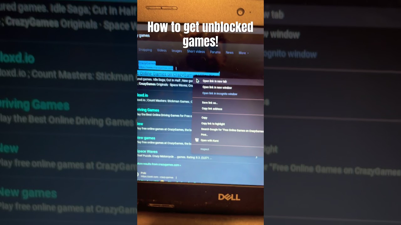 Unblocked Games On School Chromebook! #unblockedgames #school
