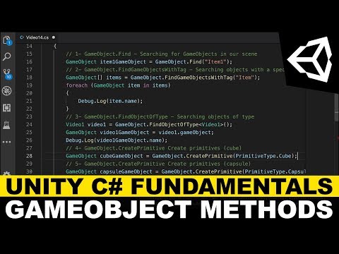 Unity C# Fundamentals - GameObject Methods (Find, FindGameObjectsWithTag, FindObjectOfType, & more)
