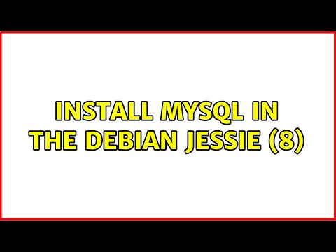 Unix & Linux: Install MySQL in the Debian Jessie (8)