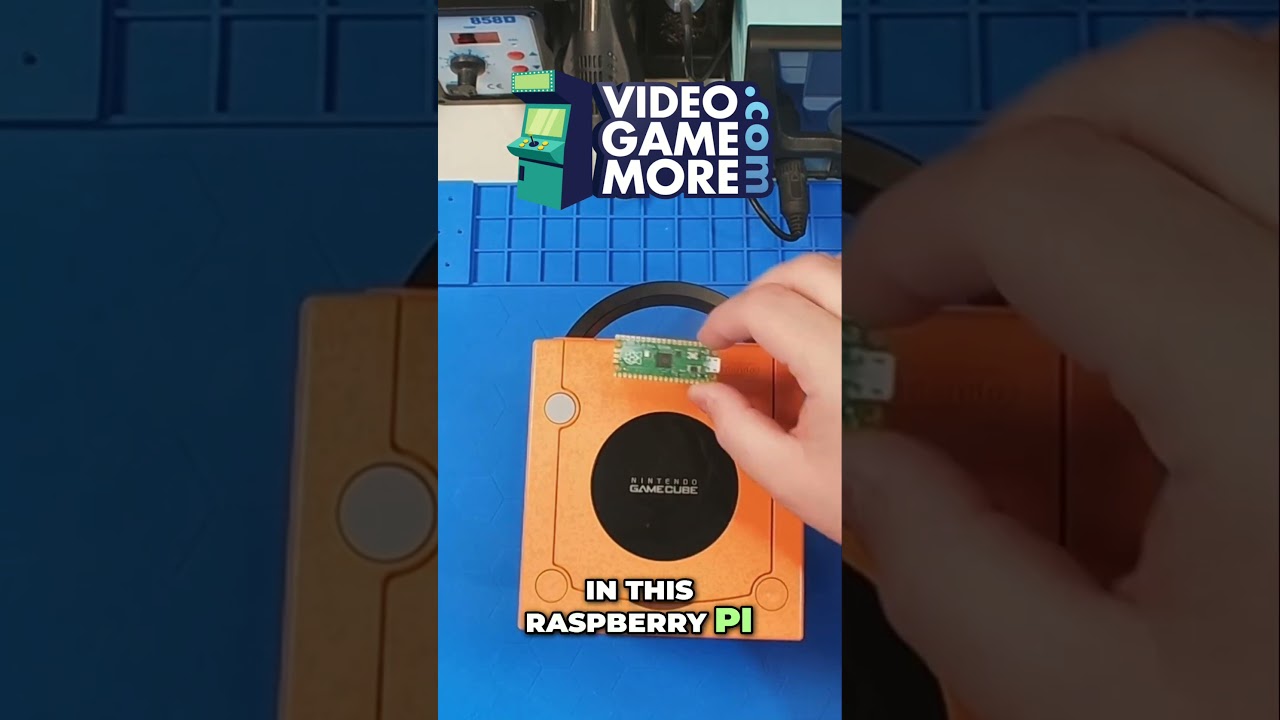 Unlock the GameCube's Hidden Power with a Raspberry Pi Pico Mod! #shorts #gamecube #raspberrypi