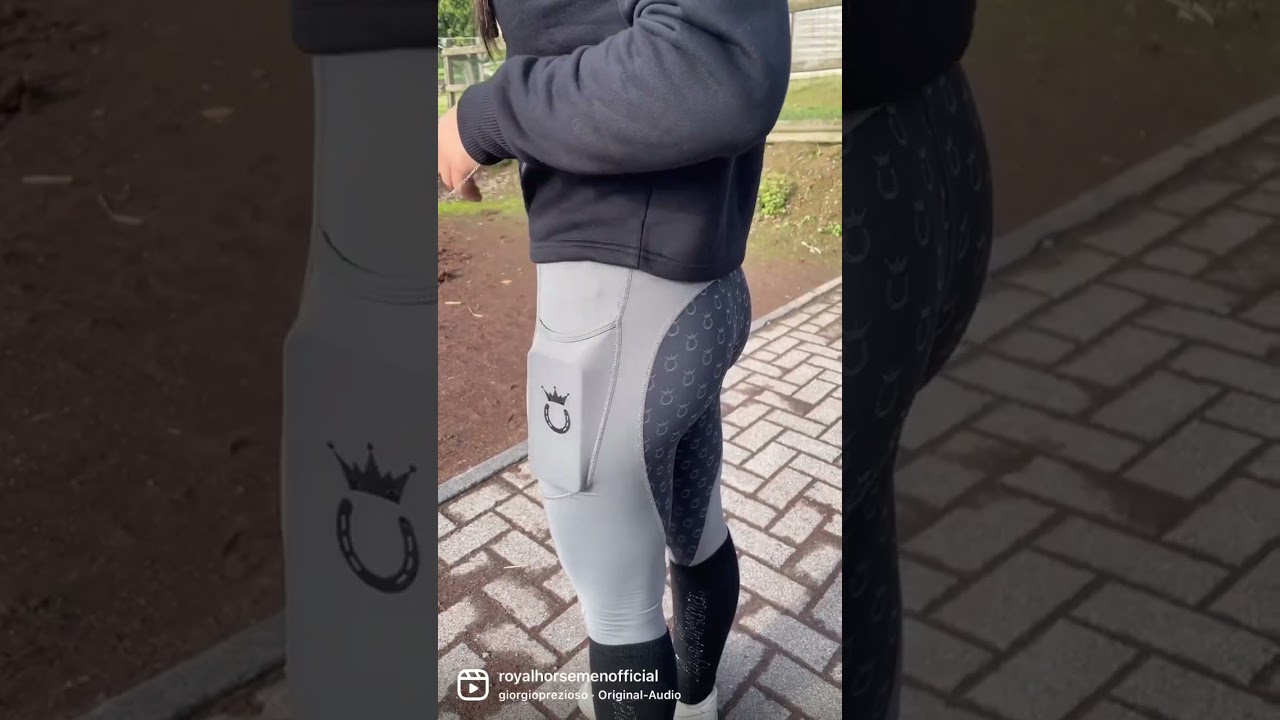 Unsere Reitleggings in der Farbe SmokeyGrey 🤍 🖤  #royalhorsemen #equestrian #horses