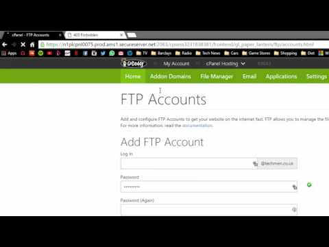 Update CPanel: How to Set Up Dreamweaver With GoDaddy via FTP to upload a website
