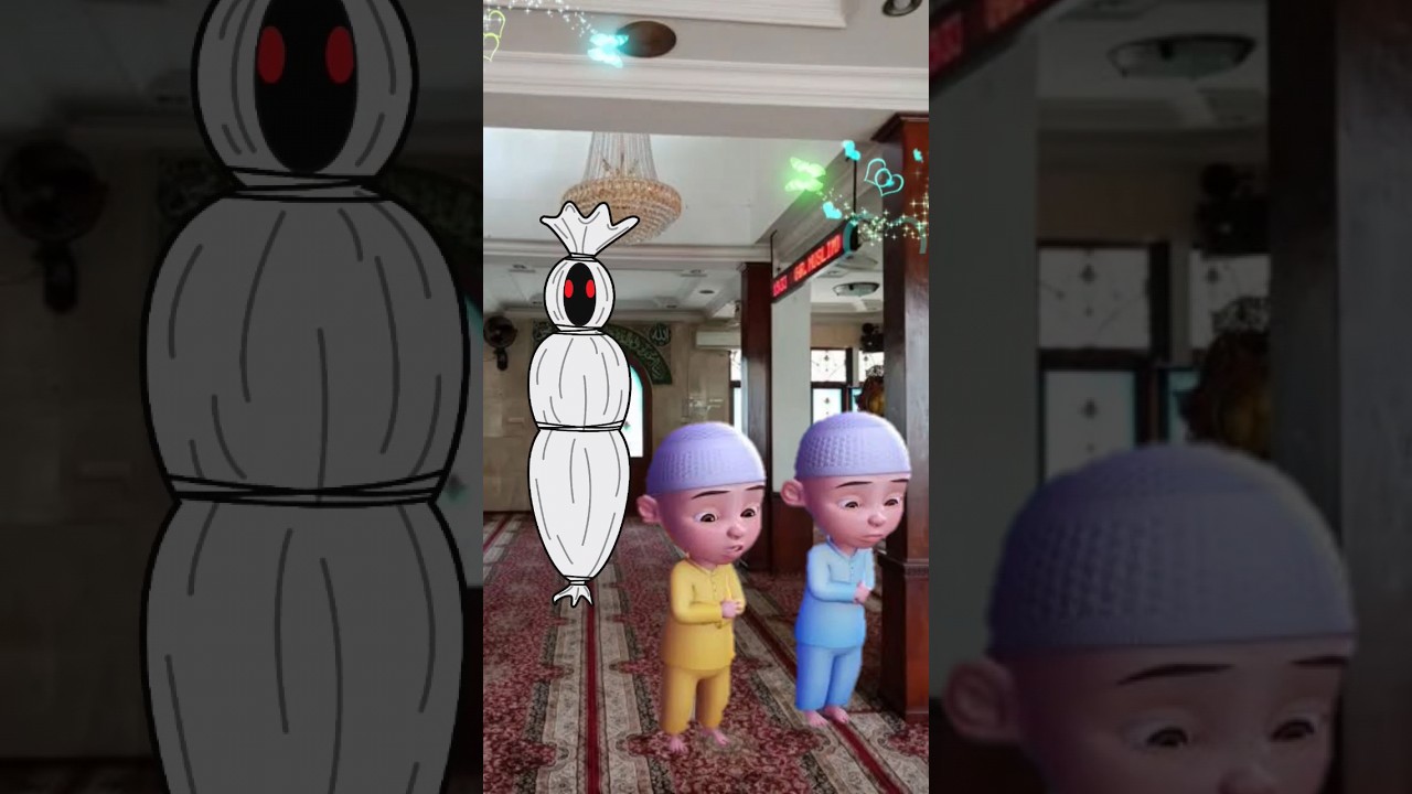 upin ipin taraweh diganggu hantu pocong #upinipin #surganeraka #short