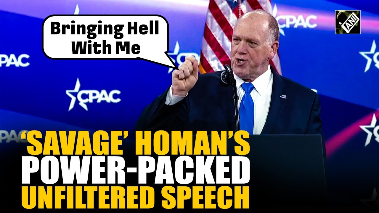 US Border Czar Tom Homan’s brutal unedited speech from the CPAC