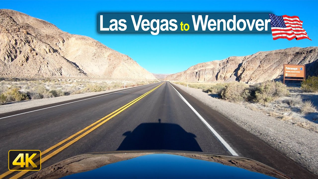 USA Road Trip - Las Vegas NV to Wendover UT in 4K