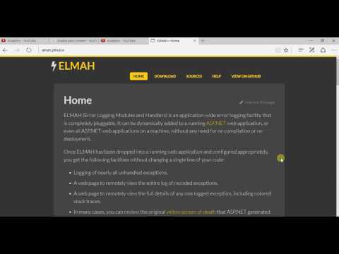Using Elmah for Error Logging in Mvc