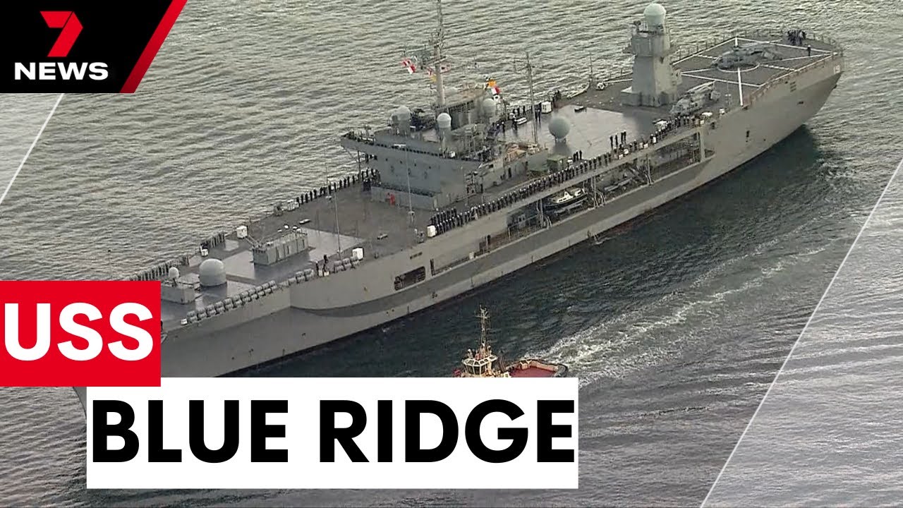 USS Blue Ridge docks in Sydney Harbour | 7NEWS