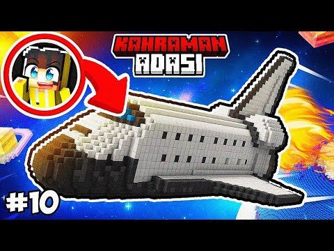 Uzay Roketi İnşa Edip Uzaya Gittik! Kahraman Adası #10 🚀 | Minecraft