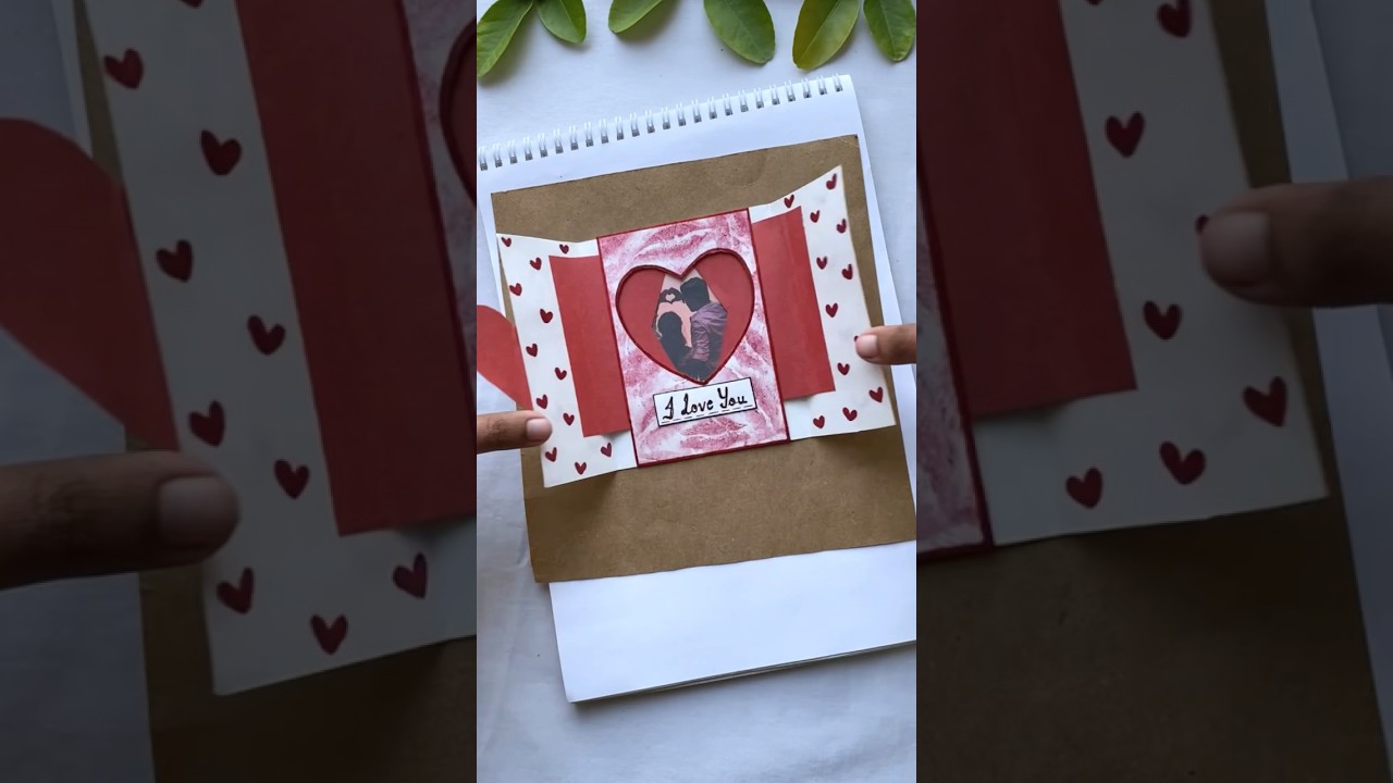 Valentine’s Day gift idea ♥️ #shorts #diy #handmade #easy #cards #best #couple #bf #craft #trending