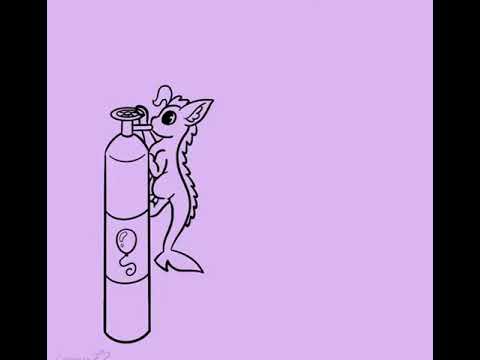 Vaporeon Helium tank inflation animation
