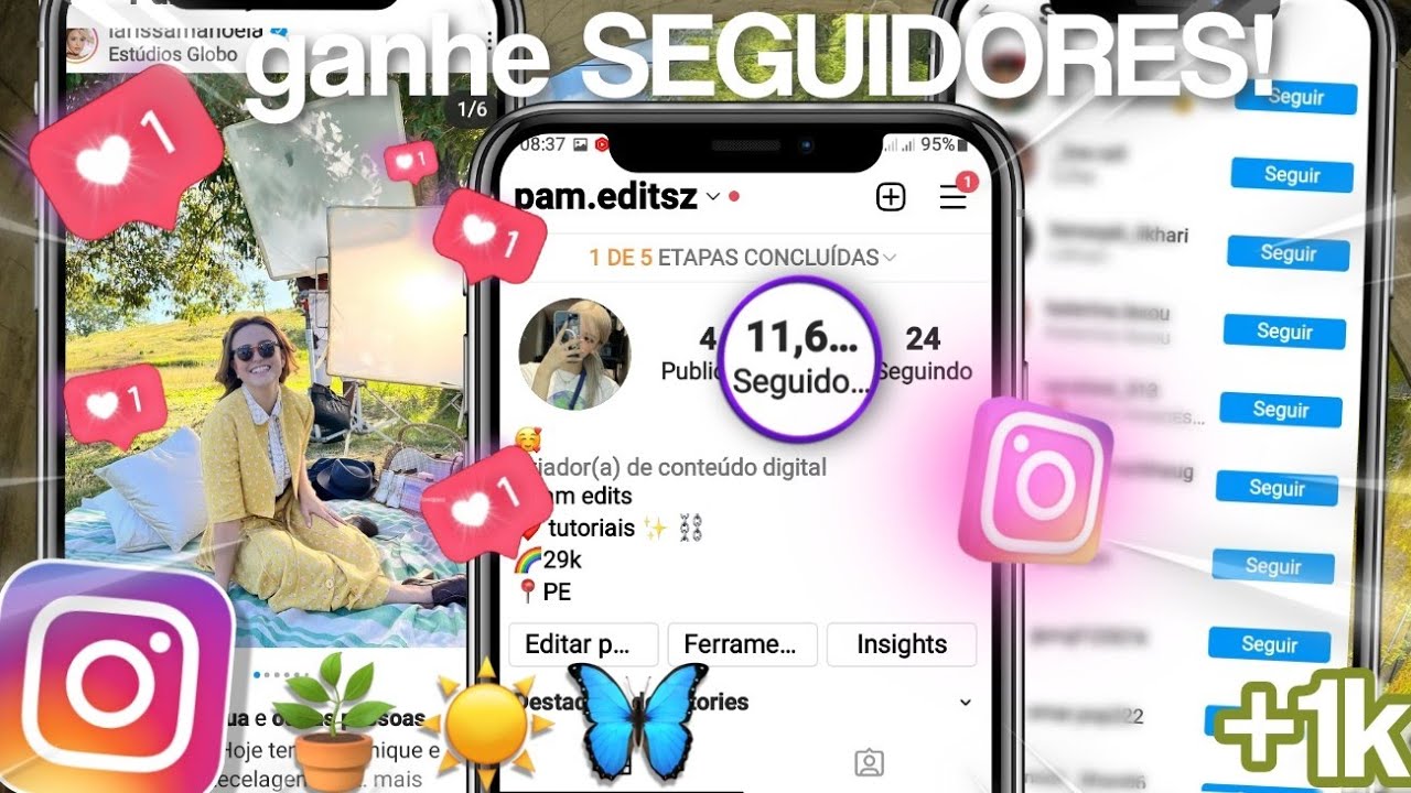 VAZOU! SITE PARA GANHAR SEGUIDORES E CURTIDAS NO INSTAGRAM GRÁTIS 2022 🦋🌈