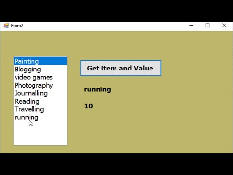 VB.net get value and text item for  last item and any item inside listbox  in labels