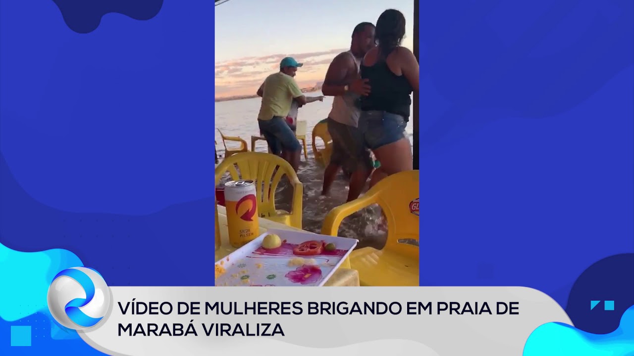 Vídeo de mulheres brigando em praia de Marabá viraliza
