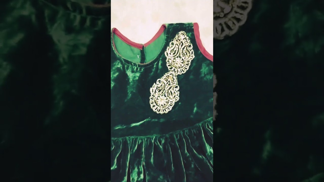 velvet frok ||Frock makeover||#youtube #ytshorts #youtubeshorts #sa