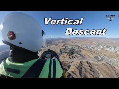Vertical Descent - an American Ranger AR-1 gyro executes a vertical descent while enjoying the view