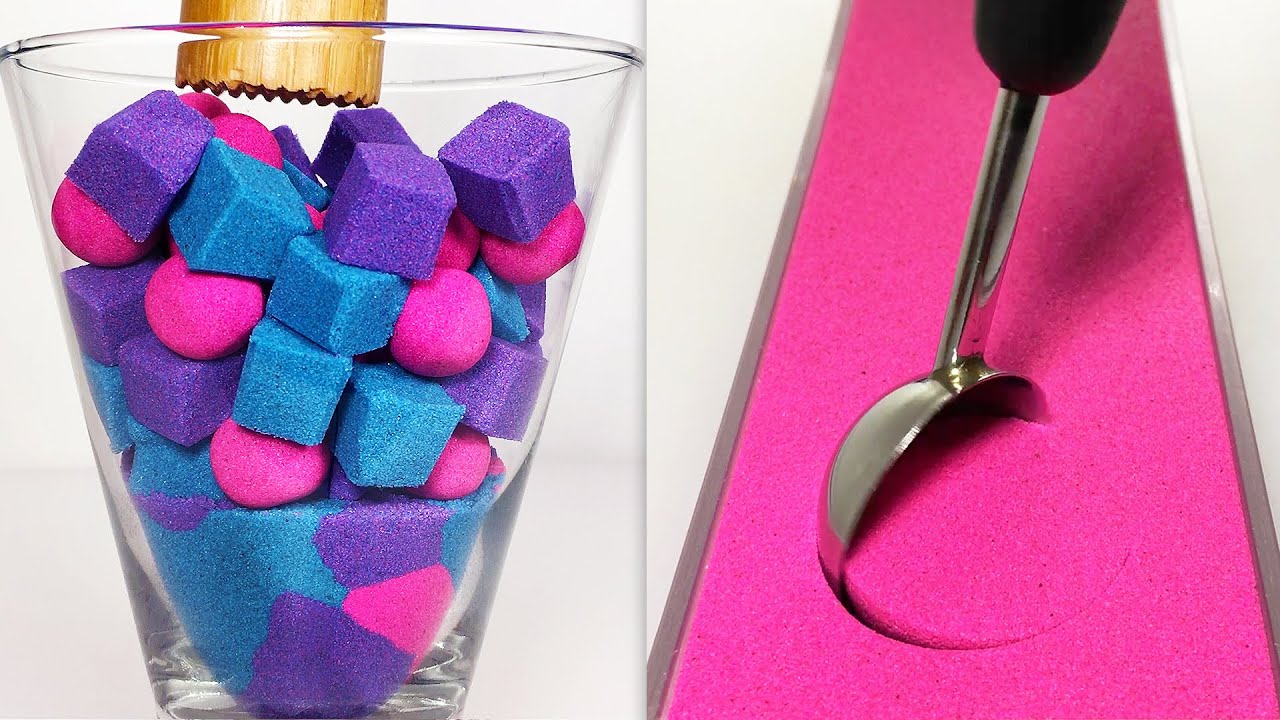 Very Satisfying and Relaxing Compilation 316 Kinetic Sand ASMR