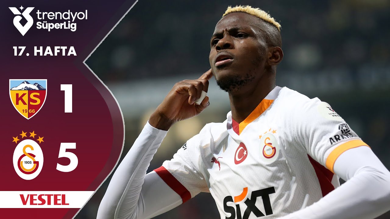 Vestel | Kayserispor (1-5) Galatasaray - Highlights/Özet | Trendyol Süper Lig - 2024/25