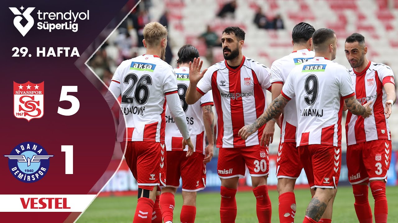 Vestel | Sivasspor (5-1) Adana Demirspor - Highlights/Özet | Trendyol Süper Lig - 2024/25