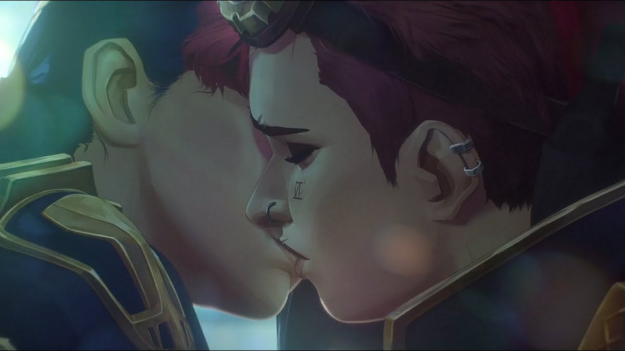 Vi and Caitlyn Kiss & Romance Scene - Arcane Season 2