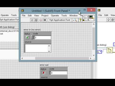 VI High 47 - Learn How to Create Error Handlers and Implement Error Handling in LabVIEW