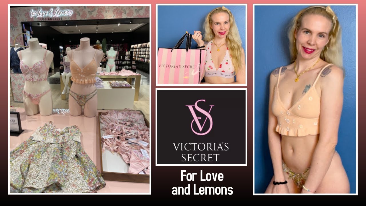 VICTORIA'S SECRET - Pretty and Sexy Thong Panty & Halter Top Try-On - For Love and Lemons
