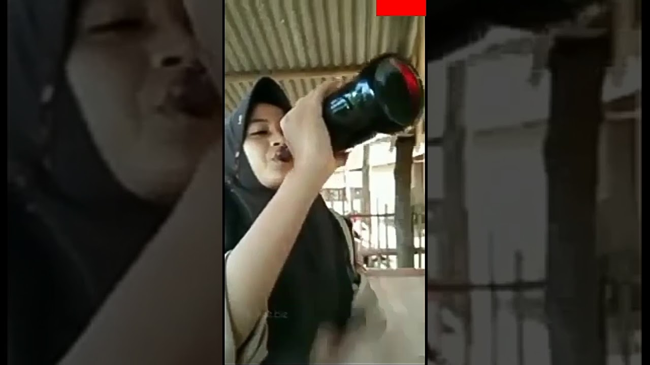 Viral! Cewek pramuka minum anggur merah