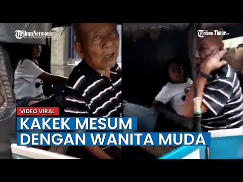 VIRAL Video Kakek Terciduk Mesum dengan Wanita Muda di Dalam Bajaj