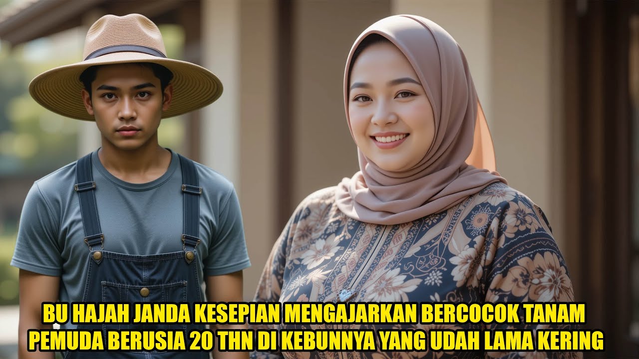 VIRAL‼️KISAH CINTA BU HAJAH JANDA KAYA KESEPIAN DGN PEMUDA BERUSIA 20 THN‼️BERCOCOK TANAM TIAP HARI?