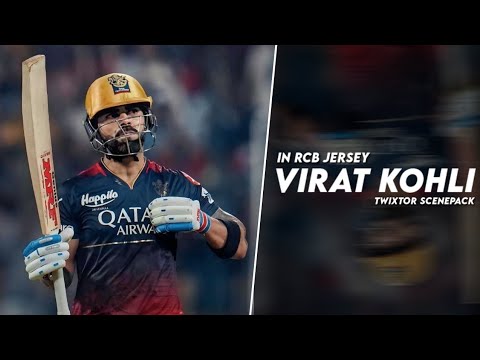 Virat Kohli [ in RCB Jersey ] Twixtor Scenepack || #scenesbyharsh