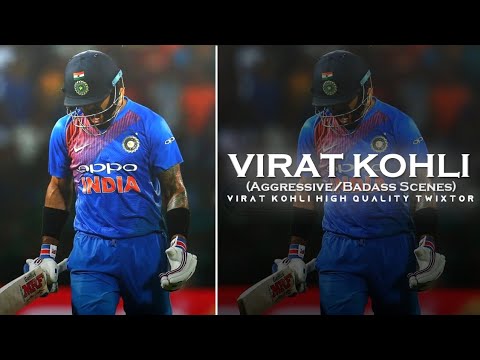 Virat Kohli Badass / Aggressive Scenes || Virat Kohli Twixtor Scenepack || #viratkohli