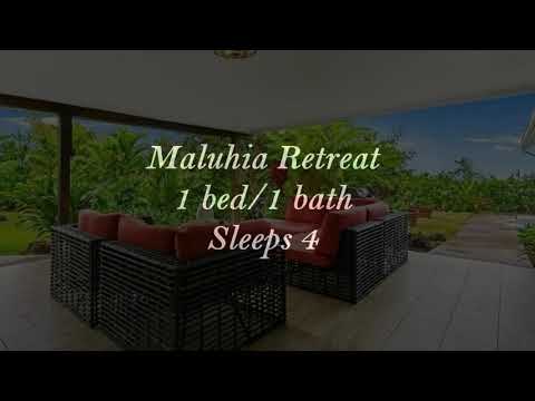 VIRTUAL TOUR: Peaceful island getaway near the Kona airport - 1 bed/1 beath @MaluhiaRetreat Kona, HI