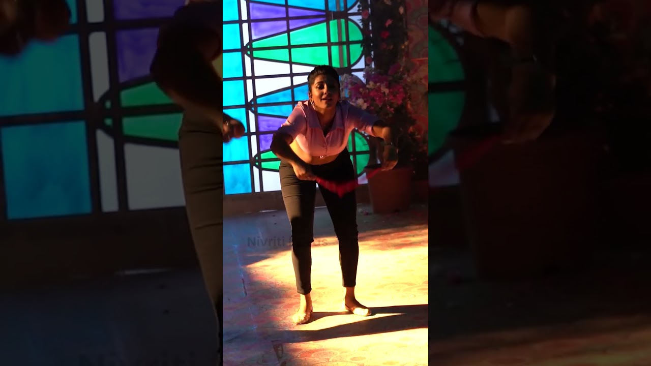 Vishnu priya & Maanas in #gangulu song | #makingvideo #viralvideo  #latest #behindthescenes #bts