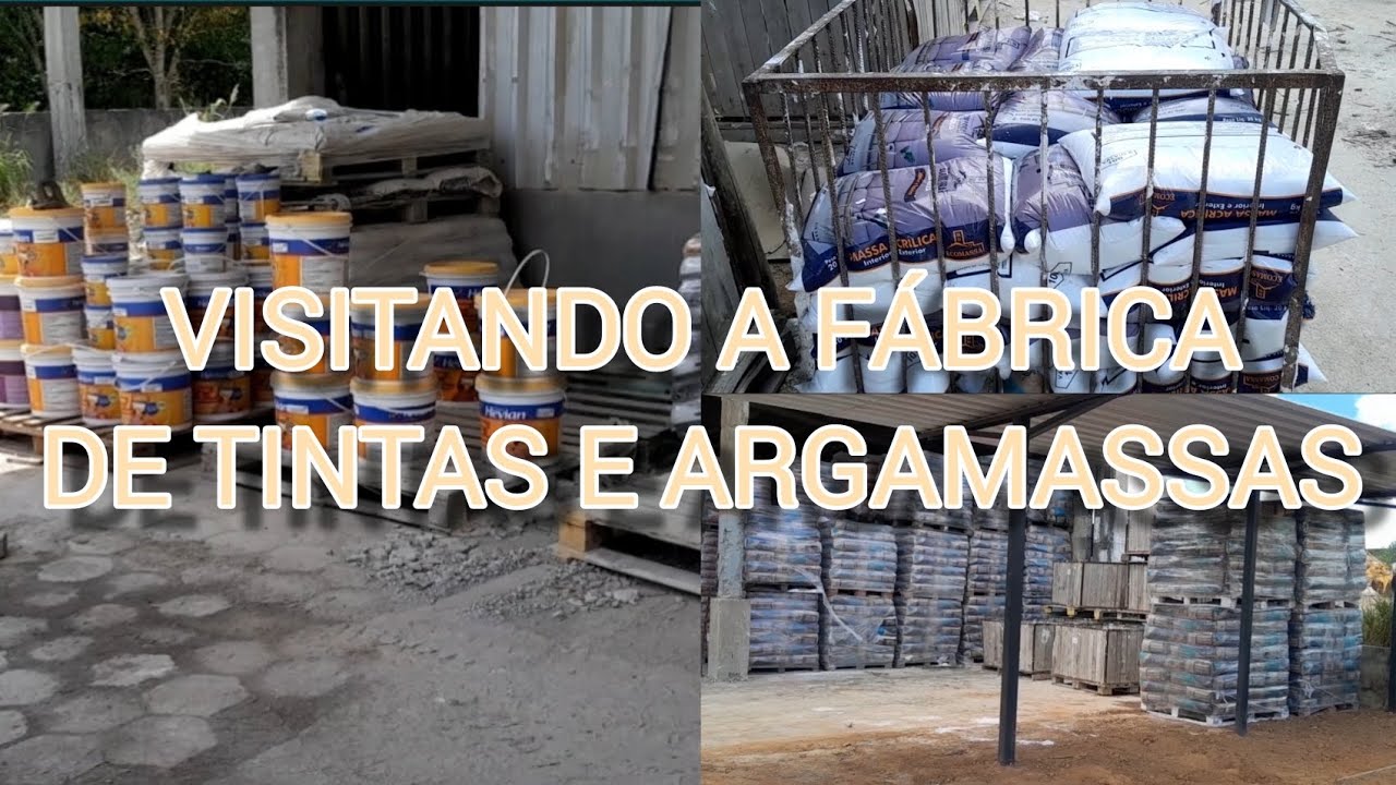 Visitando a fábrica de tintas e argamassas em Teixeira de Freitas