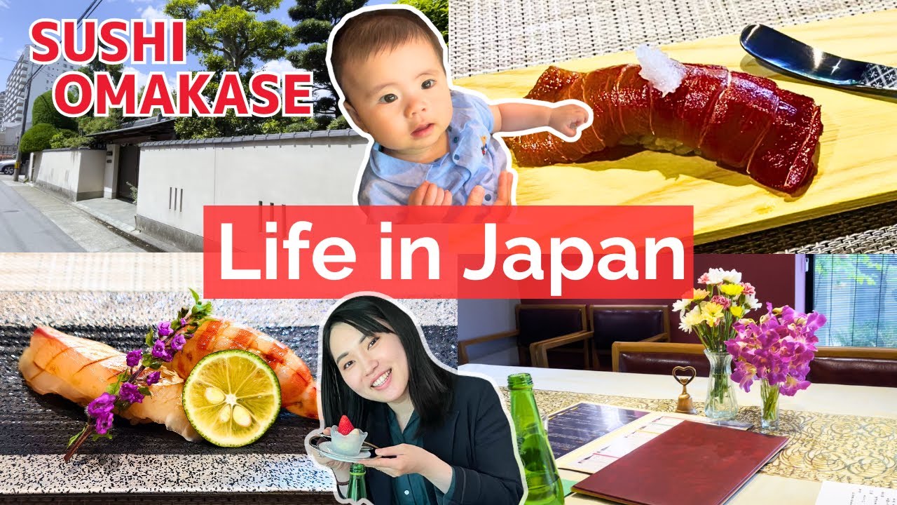 [Vlog] Mom’s Life in Japan 🇯🇵Sushi Omakase 🍣Japanese Food with 5 month baby | Nagoya,Japan