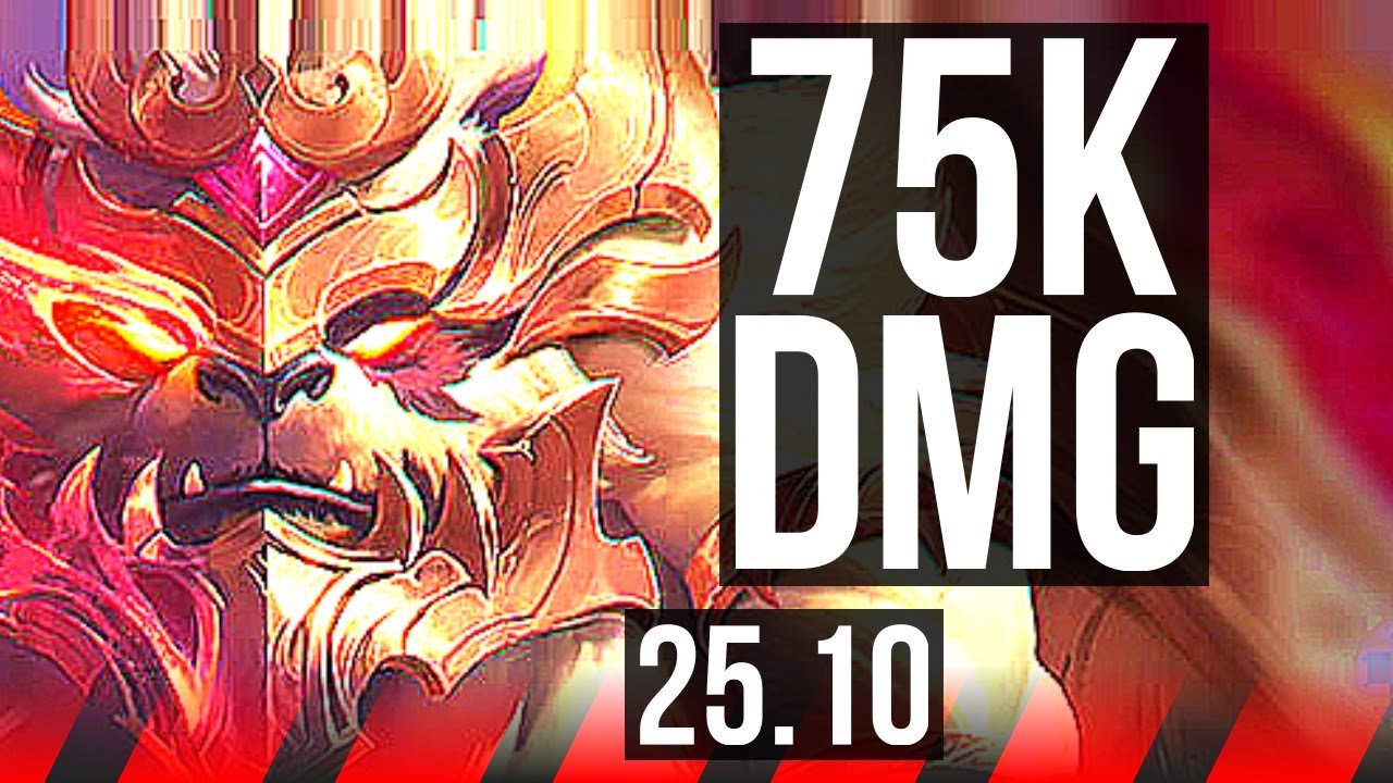 VOLIBEAR vs DR. MUNDO (TOP) | 75k DMG, 6 solo kills, Godlike | NA Grandmaster | 25.10