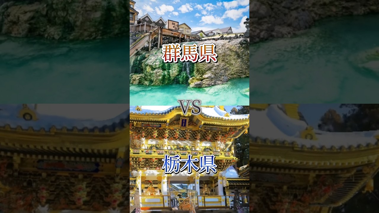 群馬県vs栃木県#地理系を終わらせない #リクエスト