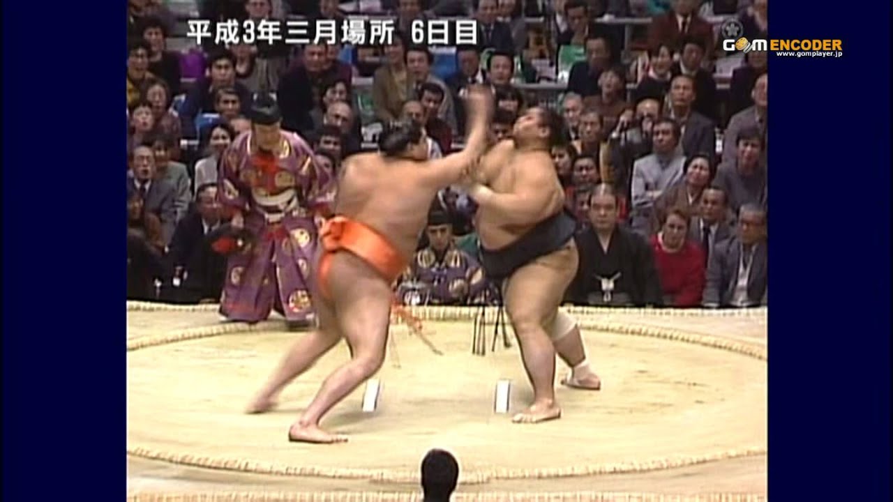 曙vs小錦 (平成3年三月場所)