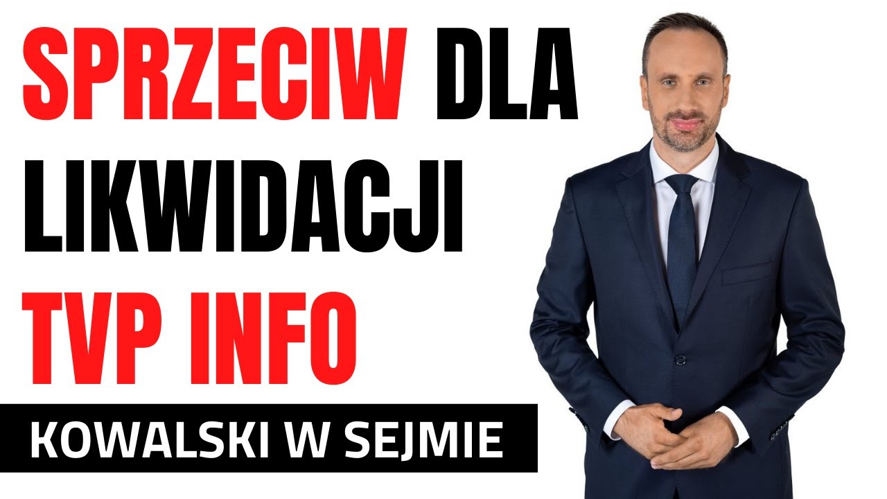 W obronie wolności słowa sprzeciwiam się likwidacji TVP Info
