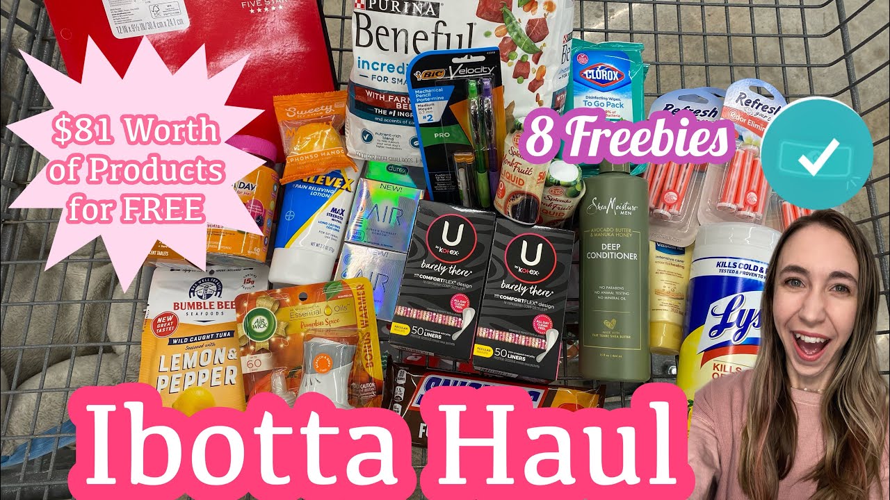 WALMART IBOTTA HAUL $81 WORTH OF PRODUCTS FOR FREE + $0.49MM